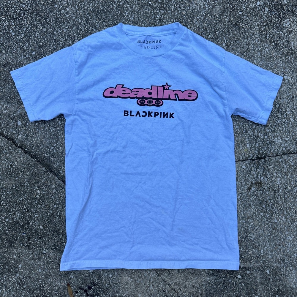 BLACKPINK Deadline World Tour 2025-2026 Light Blue Graphic T-Shirt Size M